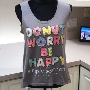SIMPLY SOUTHERN “Donut Worry” Tank Small